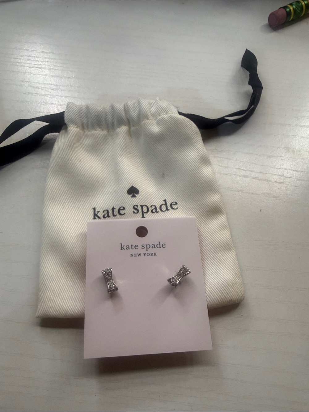 Kate spade bow earrings